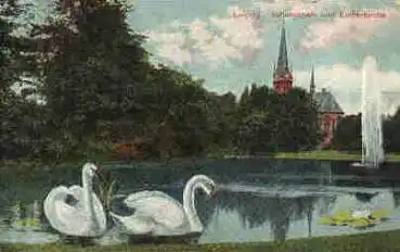 Leipzig Johannapark und Lutherkircheo *ca. 1910