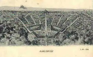 Karlsruhe  Litho o 09.09.1907