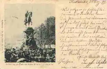 Karlsruhe Enthüllung des Denkmals Kaiser Wilhelm I o 31.12.1897