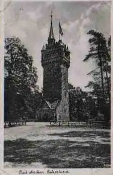 Aachen Pelzerturm Stempel NSDAP Stadt Kameradschaftsdienst o 31.7.1940