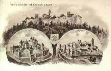 97616 Bad Neustadt Saale Ruine Salzburg Eugen Felle AK * ca. 1903