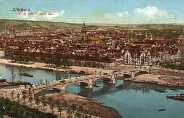 Würzburg Brücke vom Käppele o 24.7.1912