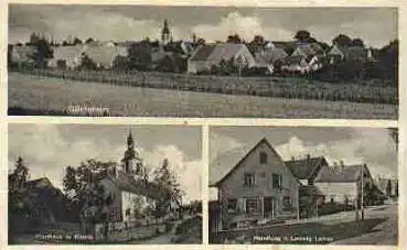 97258 Gülchsheim Hemmersheim über Uffenheim Landpoststempel auf AK o ca. 1950