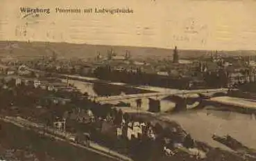 Würzburg Ludwigsbrücke o 23.6.1912