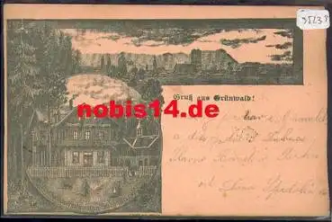 82031 Grünwald Bahnhofrestaurant Vorläuferkarte sehr selten! o 6.5.1895