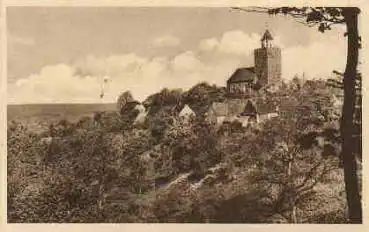 91719 Hohentrüdingen Hahnenkamm Kirche mit Römerturm * ca. 1930