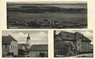 91723 Dittenheim Marktplatz Pfarrhaus o 20.03.1957