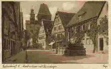 91541 Rothenburg Tauber Markusturm mit Röderbogen o 9.8.1936