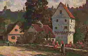 91541 Rothenburg Tauber Töpplerschlösschen Künstlerkarte Zillner o 1927