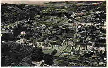 66663 Merzig Saar vom Flugzeug aus gebr. ca. 1940