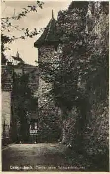 77723 Gengenbach Schwedenturm Bahnpost Konstanz - Offenburg Zug 1453 o 22.8.1930