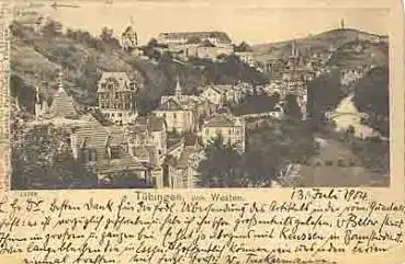 Tübingen von Westen o 13.7.1904
