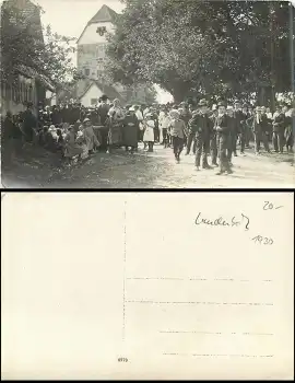 97990 Laudenbach Weikersheim Fest Echtfoto *ca. 1930