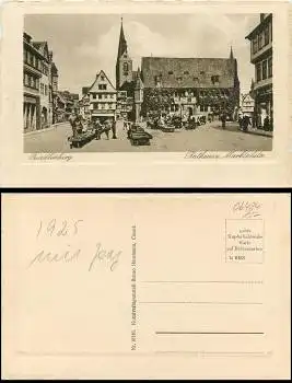 06484 Quedlinburg Rathaus u. Marktplatz gebr. ca. 1925