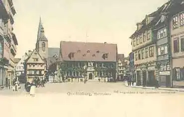 06484 Quedlinburg Marktplatz * ca. 1900