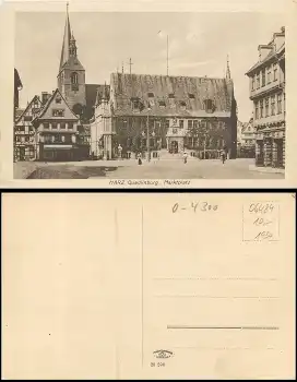 06484 Quedlinburg Marktplatz * ca. 1930