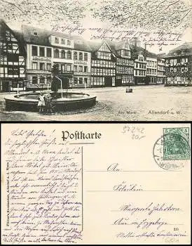 37242 Bad Sooden Allendorf Markt o 1.11.11 Stempeldatum