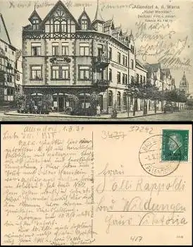 37242 Bad Sooden Allendorf Hotel Werratal o 1.9.30