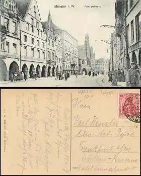 Münster Westfalen Prizipalmarkt o 13.6.1919