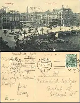 Hamburg Alsterarcarden o 1.5.1912