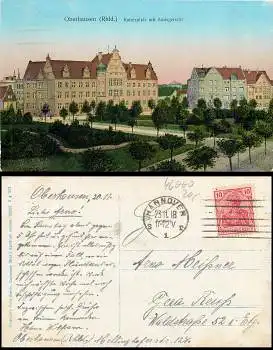 Oberhausen Kaiserplatz mit Amtsgericht o 23.11.1918