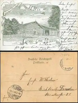 24582 Bisse Gastwirtschaft H.Rix Litho  o18.7.1900