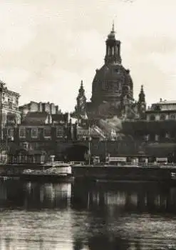 Dresden Terrassenufer Frauenkirche o ca. 1970