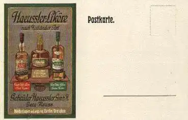 Gera Werbung für Haeussler-Liköre * ca. 1930