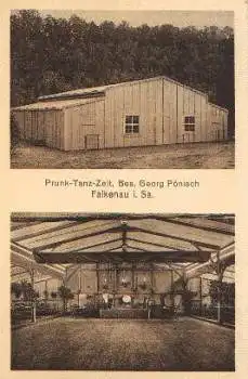 09569 Falkenau Sachsen Prunk-Tanz-Zelt Georg Pönisch * ca. 1930