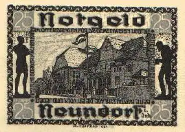 39418 Neundorf i. Anhalt, Notgeld über 25 Pfennig, 1921