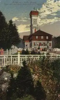 09456 Annaberg Erzgebirge Turm u. Unterkunftshaus Pöhlberg  o 4.4.1921
