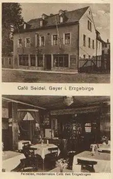 09468 Geyer Erzgebirge Cafe Seidel *ca. 1930