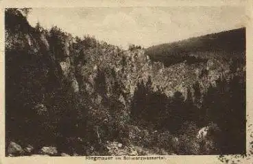 09517 Zöblitz Ringmauer im Schwarzwassertal o o 26.9.1924