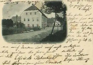 09517 Ansprung bei Zöblitz Gasthaus zur goldenen Sonne o 2.8.1900