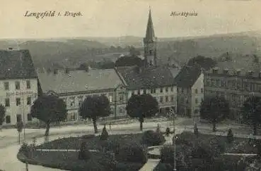 09514 Lengefeld i. Erzgebirge Marktplatz *ca. 1915