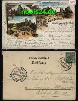 09419 Ehrenfriedersdorf Litho Greifensteine o 25.9.1898
