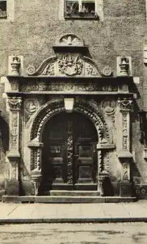 09496 Marienberg Erzgebirge Renaissanceportal am Rathaus * ca. 1960