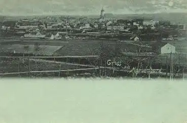 09496 Marienberg Erzgebirge Mondscheinkarte * ca. 1900