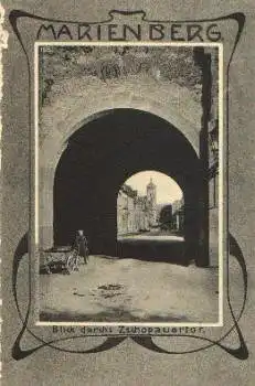 09496 Marienberg Blick durch Zschopauertor * ca. 1915