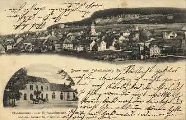 09481 Scheibenberg Erzgebirge Etablissement zum Feldschlösschen o 1.6.1905