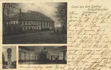 09481 Scheibenberg Erzgebirge Gasthof Feldschlösschen o 5.7.1904