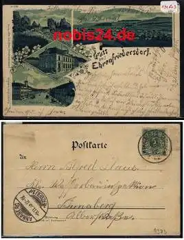 09427 Ehrenfriedersdorf Litho Postamt o 9.11.1899