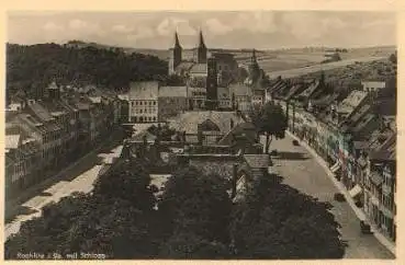 09306 Rochlitz Sachsen mit Schloss gebr. um 1945