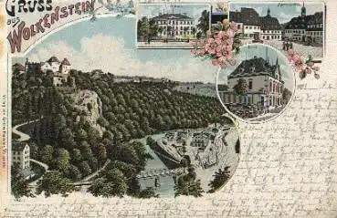 09429 Wolkenstein Erzgebirge Litho o 11.8.1901