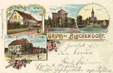 39435 Bleckendorf Egeln Restaurant Litho o 6.6.1899