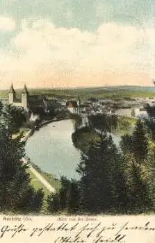 09306 Rochlitz Sachsen Blick von der Bastei o ca. 1908