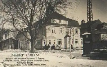 09306 Erlau Sachsen Restaurant "Kaiserhof" o 12.8.1910