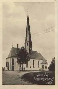 09337 Langenchursdorf Kirche 1916 o 22.6.1929