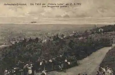 09337 Hohenstein-Ernstthal Zeppelin Die Fahrt der "Viktoria Luise"  am 21.8.1912