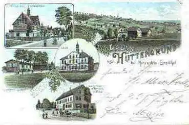 09337 Hüttengrund bei Hohenstein Ernstthal Litho o ca. 1900